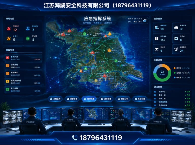 武汉应急指挥系统展示图